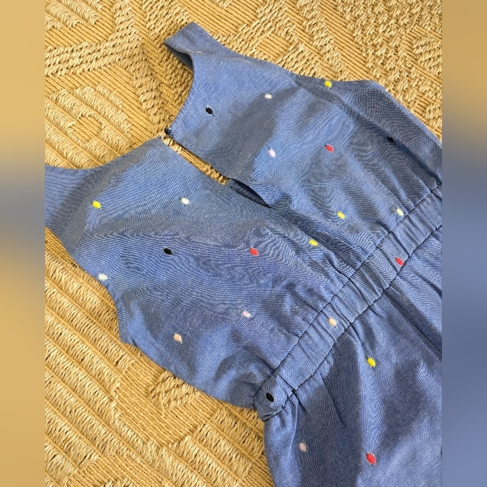 Thompson Light Blue Jumpsuit with Dots - Picture 8 of 11